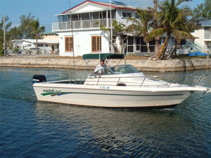 Florida Keys 25ft ProLine Walkaround Cuddy Cabin Boat Rental